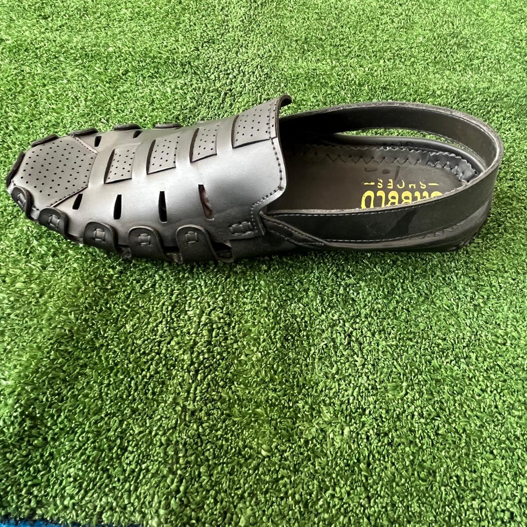 Premium Black Closed-Toe sandal for Men – Comfortable Traditional Sandals