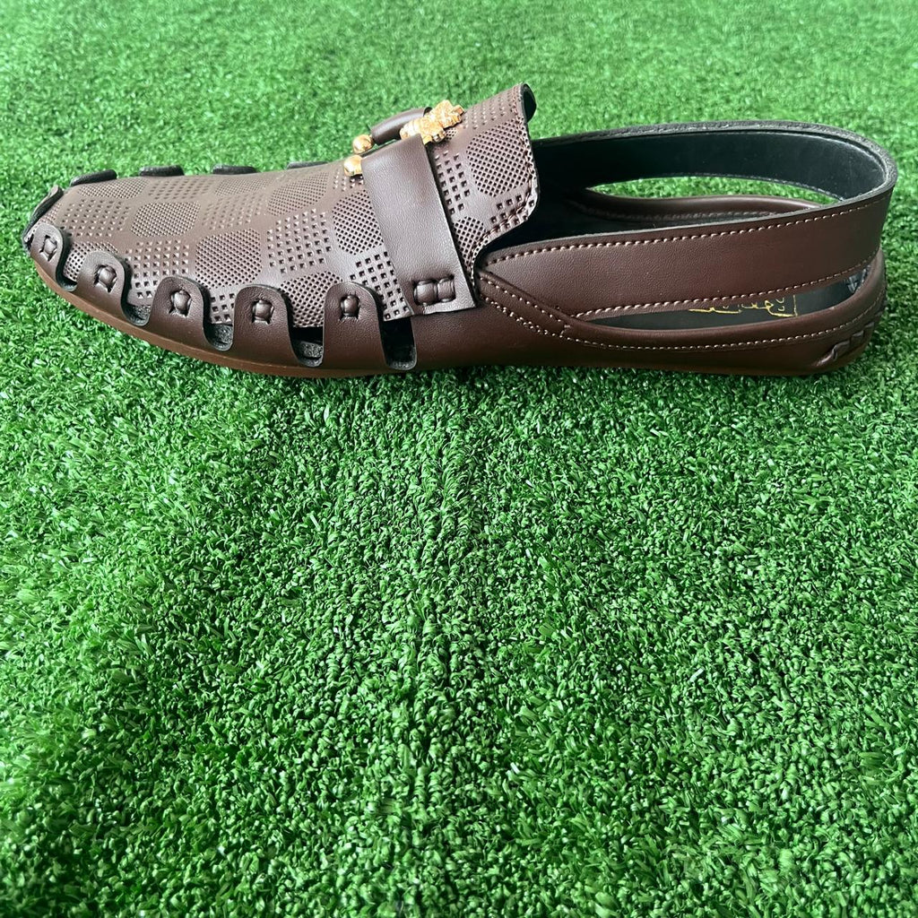Men's Lightweight Brown Comfort Clogs
