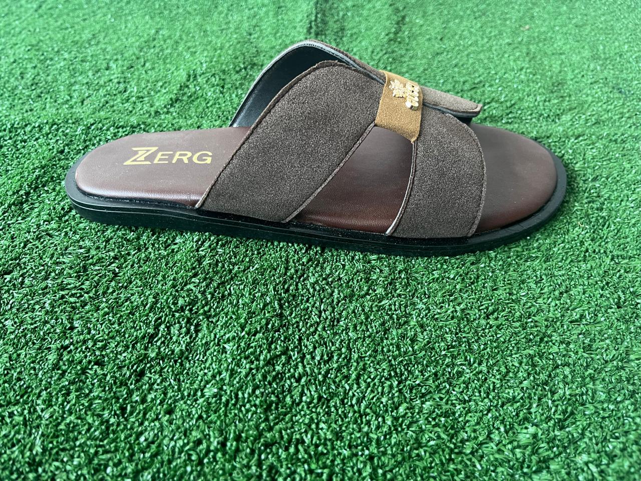 Men's Fashion Brown Cross Strap Sandals