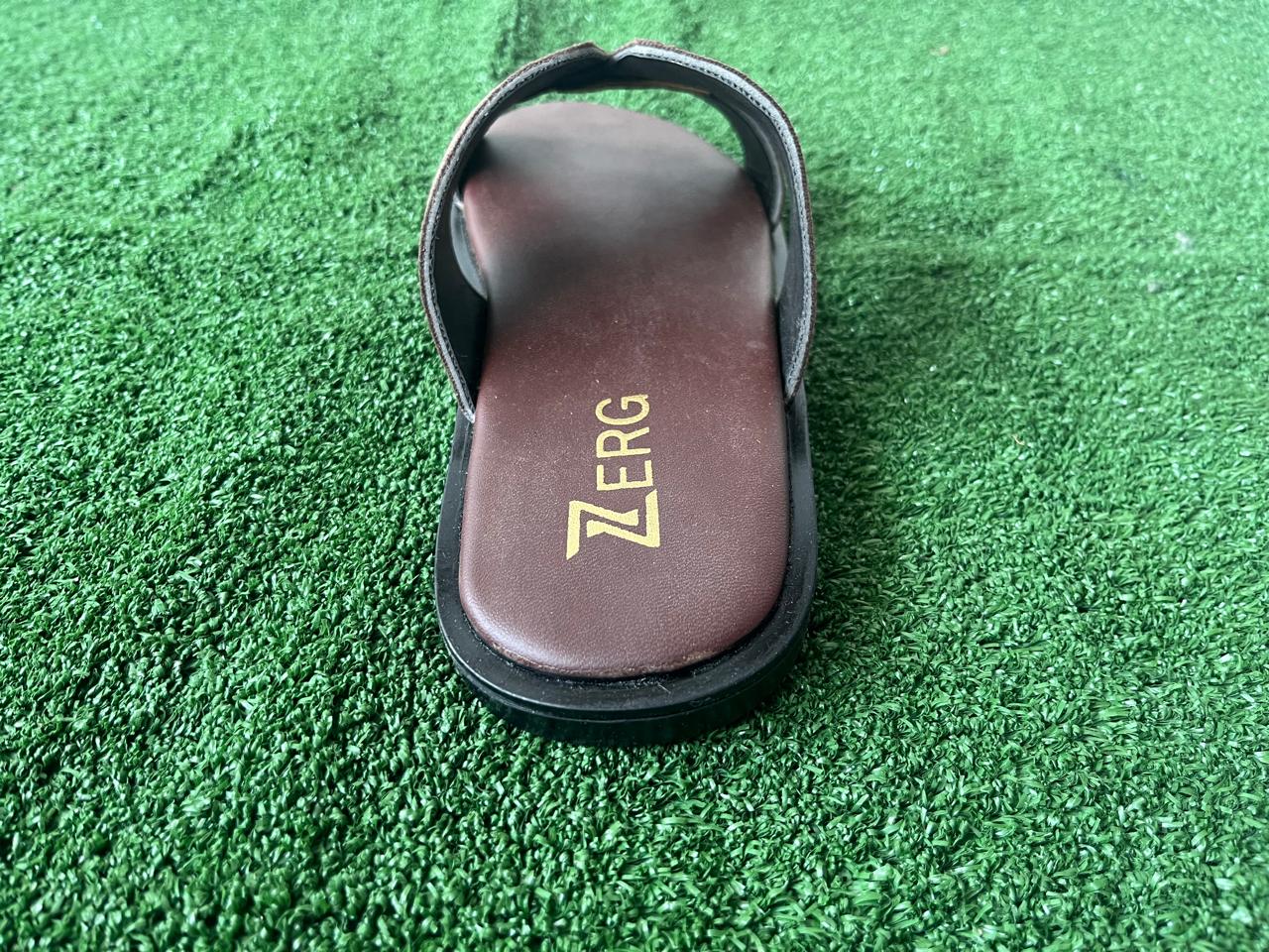 Men's Fashion Brown Cross Strap Sandals
