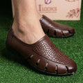 Men's Brown Croc Texture loafers  – Premium Comfort