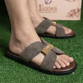 Men's Fashion Brown Cross Strap Sandals